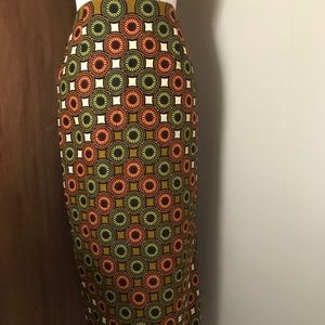 African Print Pencil Skirt